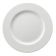 Flat plate Ariane Orba Ceramic White (Ø 27 cm) (12 Units) Hot on Sale