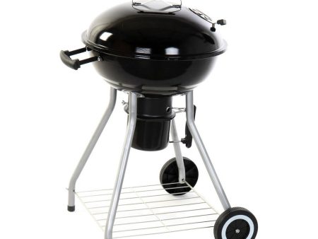 Coal Barbecue with Cover and Wheels DKD Home Decor Black Metal Plastic Rectangular 52,4 x 59 x 91,6 cm Fashion