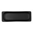 Snack tray Bidasoa Fosil Black Ceramic Aluminium Oxide 36 x 12,7 x 2,9 cm (9Units) For Discount