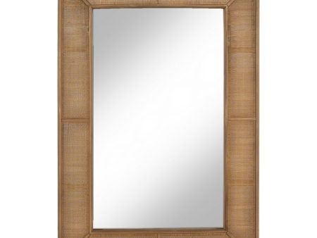 Wall mirror Natural 66 x 3,5 x 95 cm Fashion