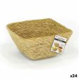 Multi-purpose basket Privilege Seagrass Squared 12 x 12 x 7 cm (24 Units) Online Hot Sale