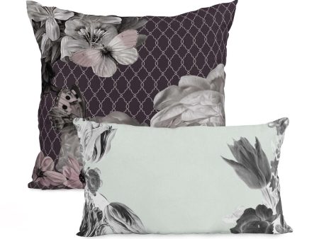 Set of cushion covers HappyFriday Onyx  Multicolour 2 Pieces For Sale