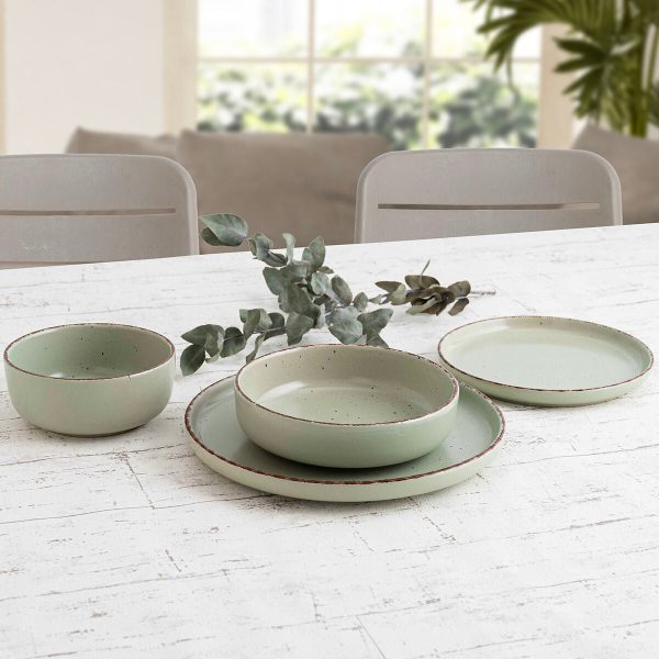 Bowl Quid Duna Green Ceramic 15 x 15 cm (6 Units) Sale