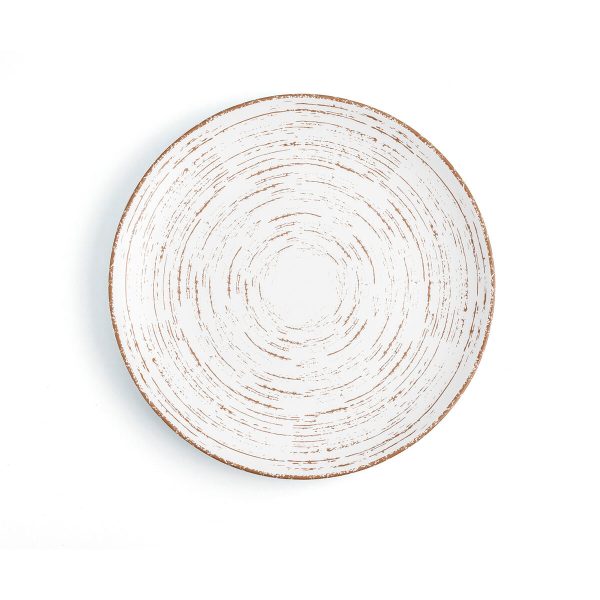 Flat plate Ariane Tornado Ceramic Bicoloured (Ø 27 cm) (6 Units) Online now