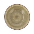 Deep Plate Quid Natura Vita Ceramic Green (ø 21,5 cm) (12 Units) For Cheap