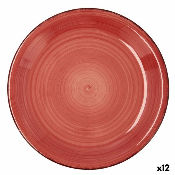 Flat plate Quid Vita Ceramic Red (Ø 27 cm) (12 Units) Sale