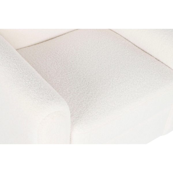 Armchair DKD Home Decor White Polyester Wood 79 x 72 x 86 cm Online