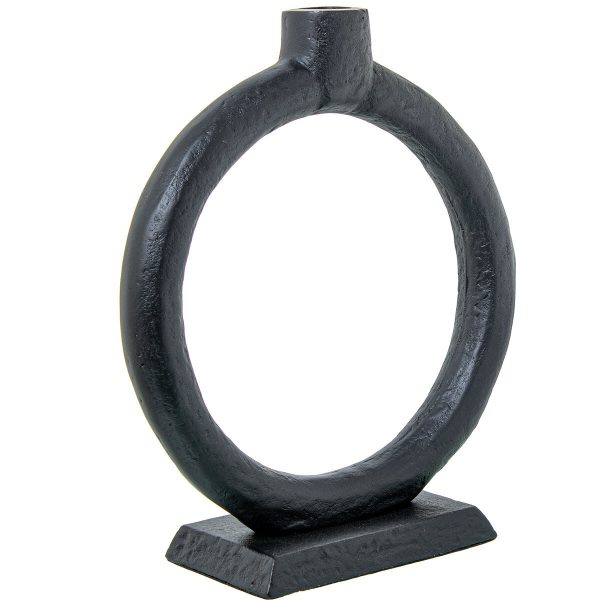 Candle Holder Alexandra House Living Black Aluminium 22 x 24 x 8 cm For Cheap