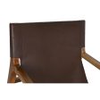 Armchair DKD Home Decor Natural Dark brown Teak 66 x 73 x 77 cm Hot on Sale