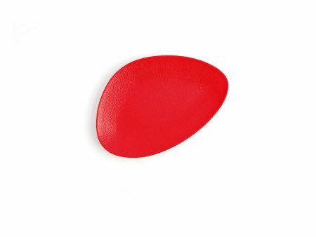 Flat plate Ariane Antracita Triangular Ceramic Red (Ø 21 cm) (12 Units) Cheap