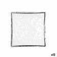 Flat Plate Quid Select Filo White Black Plastic Squared 19 x 19 x 4,5 cm (12 Units) Fashion