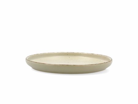 Dessert dish Quid Duna Green Ceramic 20 x 2,5 cm (6 Units) Supply