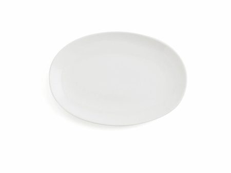 Serving Platter Ariane Vital Coupe Oval White Ceramic Ø 21 cm (12 Units) Hot on Sale