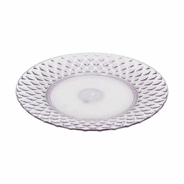 Flat Plate La Mediterránea Plastic 25 x 25 x 2,5 cm (24 Units) Online Hot Sale