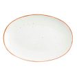 Serving Platter Ariane Terra Oval Ceramic Beige (Ø 26 cm) (12 Units) For Discount