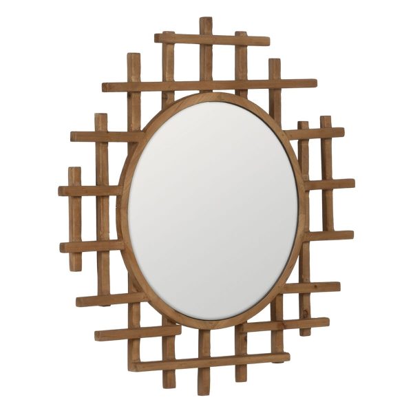 Wall mirror Natural 64 x 3 x 62,5 cm Online Hot Sale