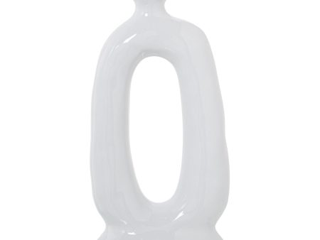 Candleholder Alexandra House Living White Ceramic 16 x 31 x 10 cm Cheap