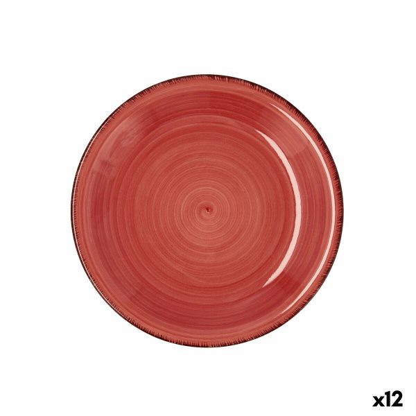 Dessert dish Quid Vita Ceramic Red (19 cm) (12 Units) For Sale