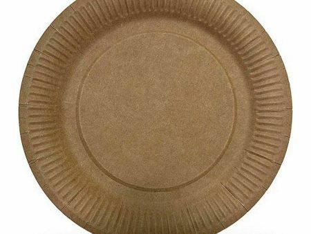 Plate set Algon Disposable kraft paper 10 Pieces 20 cm (24 Units) Sale