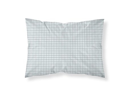 Pillowcase Kids&Cotton Vichy Blue 30 x 50 cm 100% cotton on Sale