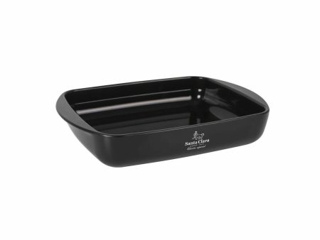 Oven Dish Santa Clara Silicone Borosilicate Glass Rectangular 28 x 19,5 x 5 cm (2 Units) For Discount