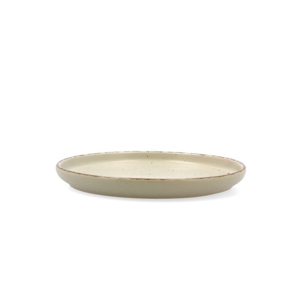 Dessert dish Quid Duna Green Ceramic 20 x 2,5 cm (6 Units) Supply