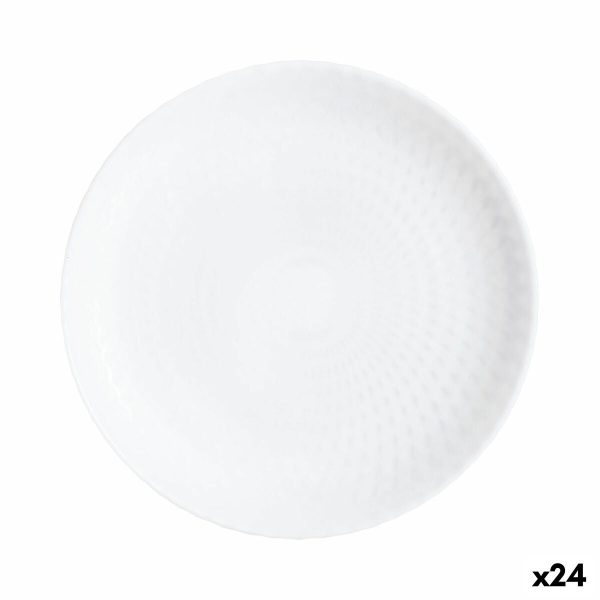 Dessert dish Luminarc Pampille White Glass (19 cm) (24 Units) Discount