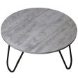 Centre Table Alexandra House Living Black Silver Wood 80 x 44 x 80 cm For Sale