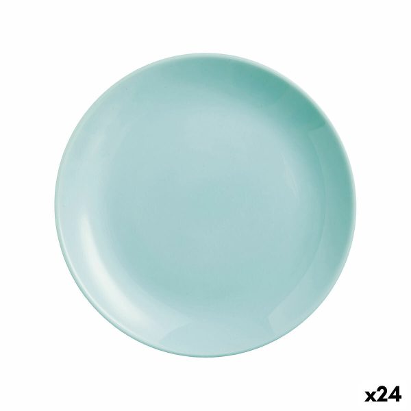 Dessert dish Luminarc Diwali Turquoise Glass (19 cm) (24 Units) Cheap