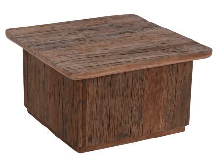 Centre Table Home ESPRIT Brown Wood 70 x 70 x 39 cm For Discount