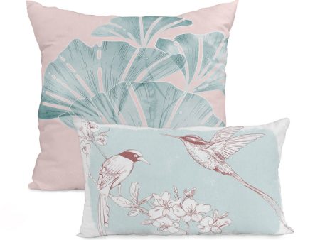 Set of cushion covers HappyFriday Chinoiserie Multicolour 2 Pieces Online now