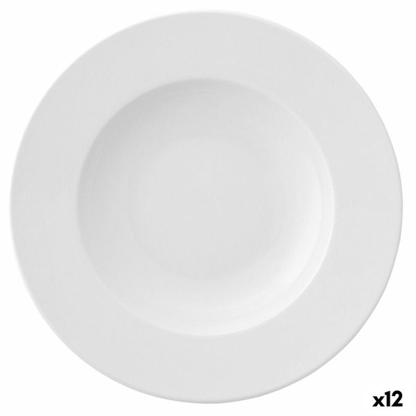 Deep Plate Ariane Prime Ceramic White (23 cm) (12 Units) Hot on Sale