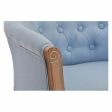 Armchair DKD Home Decor Blue Polyester Wood (58 x 56 x 69 cm) Online Sale