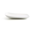 Flat plate Ariane Vital Square Squared Ceramic White 24 x 19 cm (12 Units) Discount