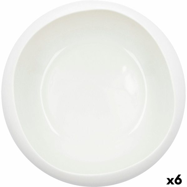 Bowl Ariane Organic Ceramic White (Ø 21 cm) (2 Units) Supply