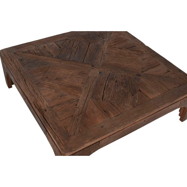 Centre Table Home ESPRIT Brown Wood 100 x 100 x 32 cm Hot on Sale