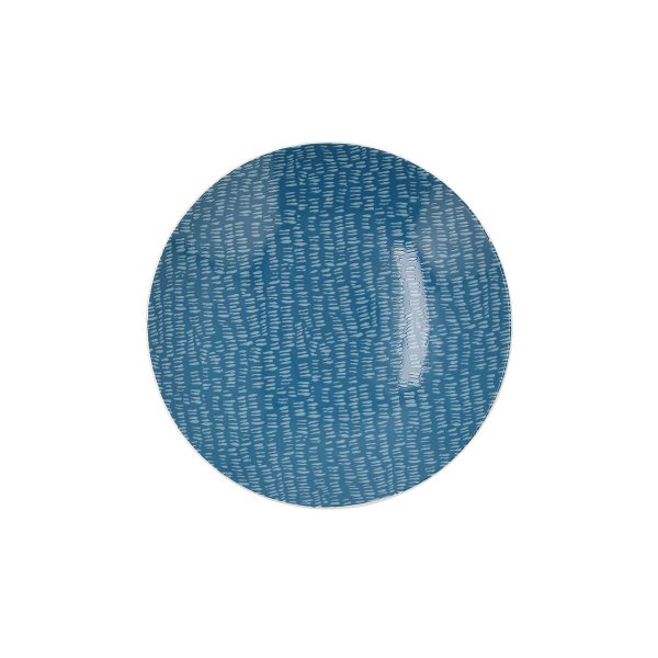 Deep Plate Ariane Coupe Ripple Ceramic Blue (20 cm) (6 Units) For Discount