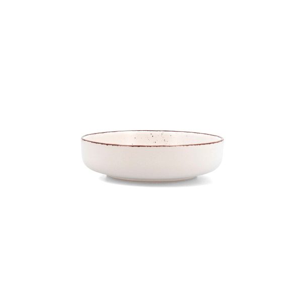 Deep Plate Quid Duna Beige Ceramic 18,5 x 5,3 cm (6 Units) Hot on Sale