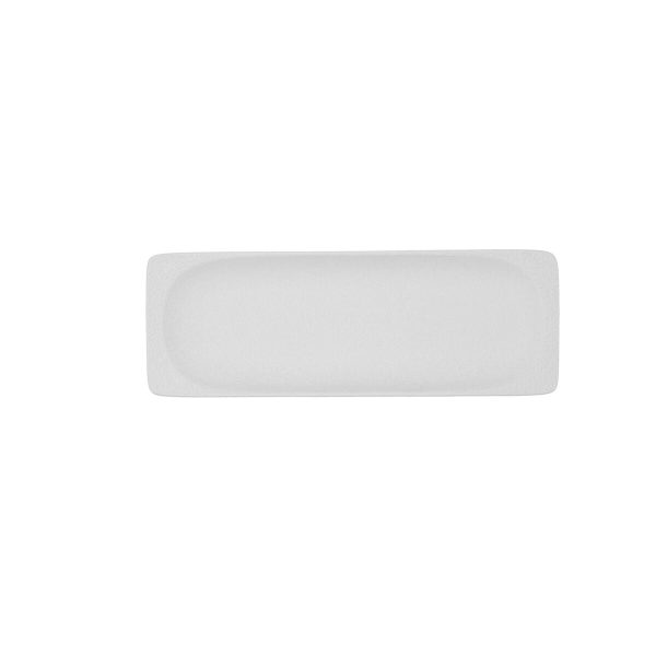 Snack tray Bidasoa Fosil White Ceramic Aluminium Oxide 25,6 x 9,1 x 2,3 cm (9Units) Fashion