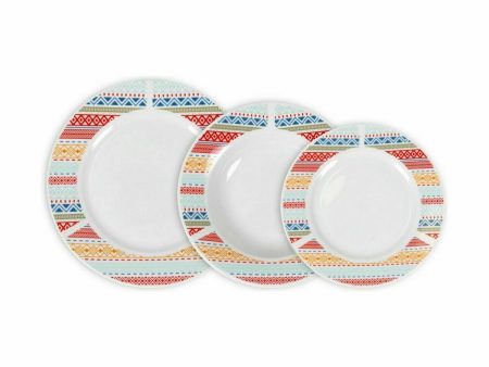 Dinnerware Set La Mediterránea Palma Circular 18 Pieces (2 Units) Online now