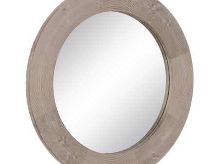 Wall mirror White Natural Vertical 91,5 x 3,8 x 91,5 cm Online Sale