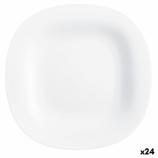 Dessert dish Luminarc Carine White Glass (19 cm) (24 Units) Cheap