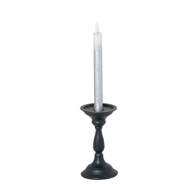 Candle Holder Alexandra House Living Black Metal 9 x 18 x 9 cm on Sale