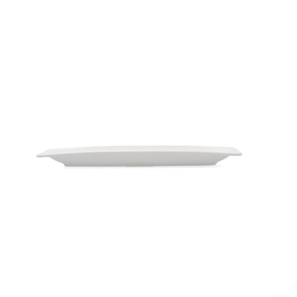 Snack tray Bidasoa Fosil White Ceramic Aluminium Oxide 25,6 x 9,1 x 2,3 cm (9Units) Fashion