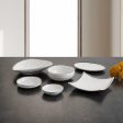 Flat Plate Quid Select Filo White Black Plastic 21,3 x 15 cm (12 Units) Fashion