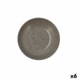 Deep Plate Ariane Oxide Ceramic Grey (Ø 21 cm) (6 Units) Fashion