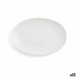 Serving Platter Ariane Vital Coupe Oval Ceramic White (Ø 26 cm) (12 Units) Online Hot Sale