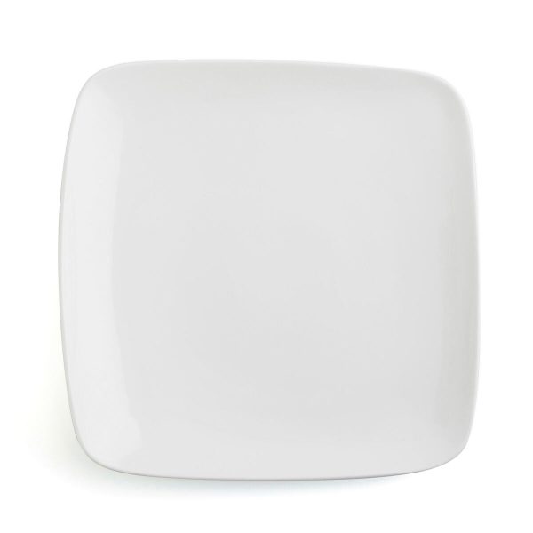 Flat plate Ariane Vital Squared Ceramic White (30 x 22 cm) (6 Units) Cheap