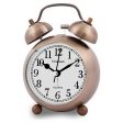 Analogue Alarm Clock Timemark Bronze Light with sound 9 x 13,5 x 5,5 cm (9 x 13,5 x 5,5 cm) Online