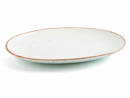 Serving Platter Ariane Terra Oval Ceramic Beige (Ø 26 cm) (12 Units) For Discount